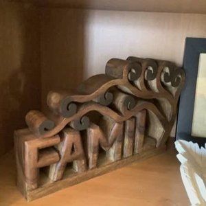 Hand made family tree really beautiful real wood!